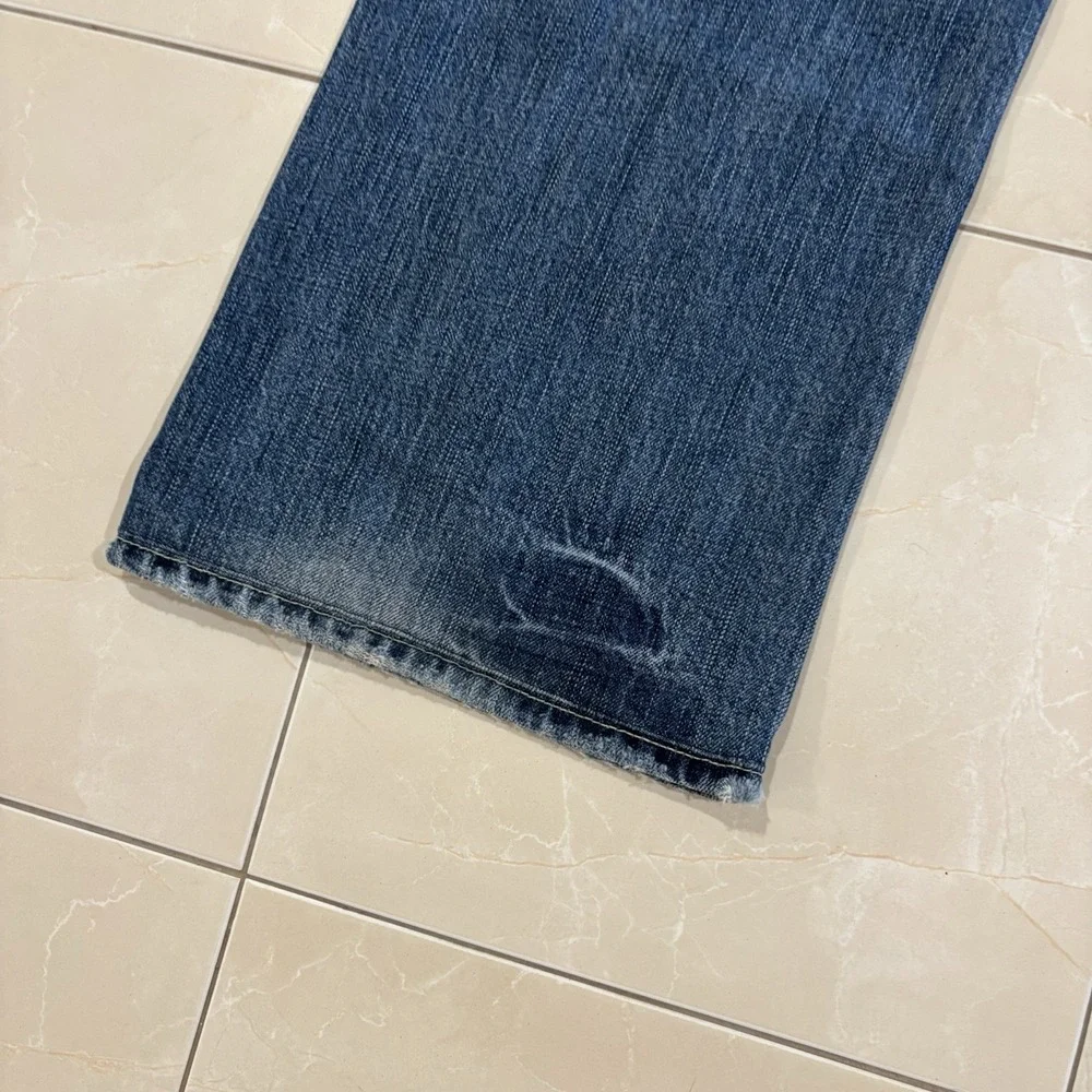 Vintage Abercrombie Fitch Kilburn Low Rise Boot Cut Jeans Men's 32x30 Blue Y2K